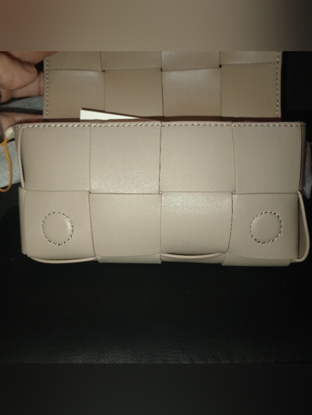 NWT Quince Italian Leather Handwoven Box Belt Bag - Picture 3 of 13